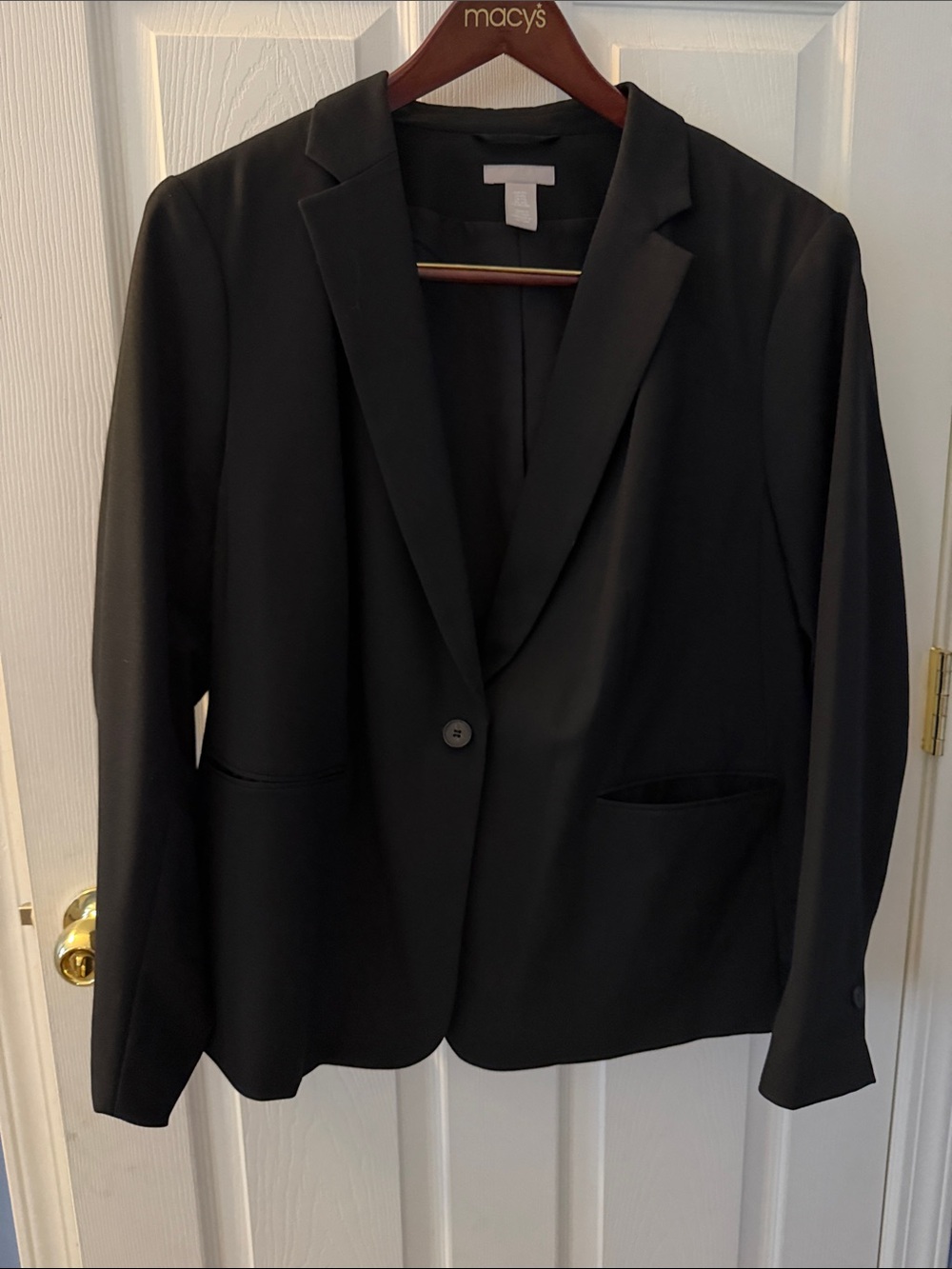 H&M Black Single-Button Women's Blazer